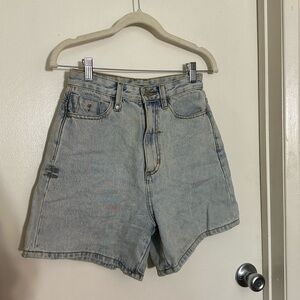 Thrills Blue Jean Shorts High-Waisted Cut-Off